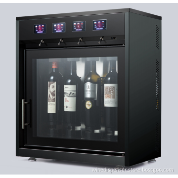 Wine Dispenser 3 volume, 4 bottles wine by glass